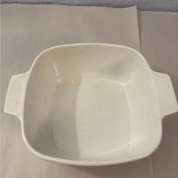 Corningware White Dish Vintage Ware Corning A 1.5 Quart B Festival Blue Birds - Picture 2 of 9